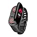 Reuvv Orologio Smart Bracciale, Fitness Trackers Bluetooth Senza Fili Auricolare 2 in 1 Cardiofrequenzimetro Impermeabile Contapassi con Sonno Monitor Bracciale per Sports - Nero