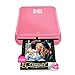 KODAK Step Sofort-Smartphone-Fotodrucker - Tragbarer Mini-Farb-Mobilfotodrucker - Zink 2x3” Klebefotos - Bluetooth-kompatibel mit iOS- & Android-Geräten - Spaßige Bearbeitungs-App - Rosa