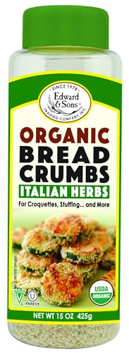 Breadcrumbs Italian Herbs, Organic 15 Ounces (Case of 6)
