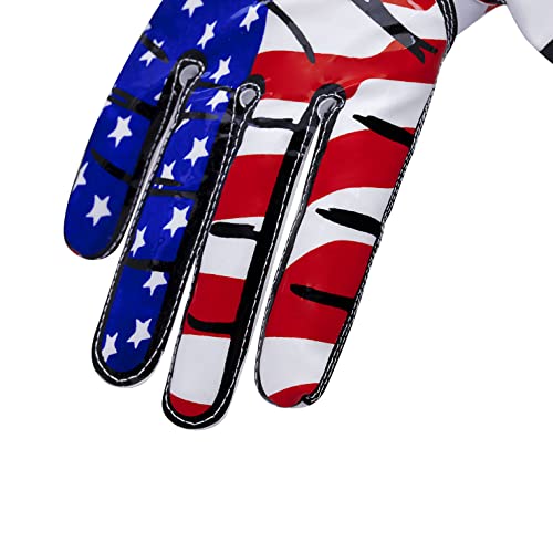 Lisaaz Football Gloves Receiver Gloves For Football Best Skin Fit Tight Stylish Football Gloves Men Design Expert Pick Tacky Men Gloves Football Use To Improve Performance (Adult X-Large) #TOP4