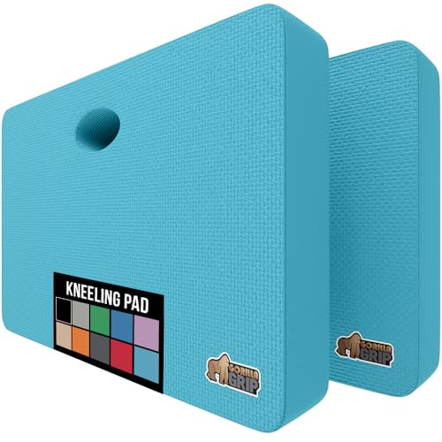 Image of GORILLA GRIP Extra Thick Foam Kneeling Pad for Gardening 17.5x11 Turquoise