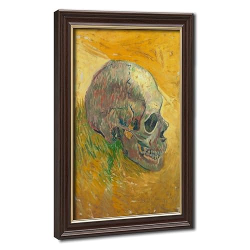 Toile crâne de Vincent Van Gogh 1887 tableau décoration murale salon cadre suspendre 20x30