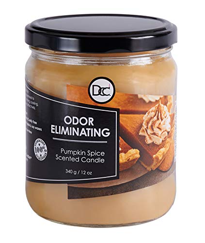 Pumpkin Spice Odor Eliminating Highly Fragranced Candle - Eliminates 95% of Pet, Smoke, Food, and...