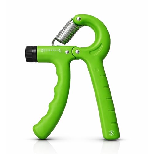 Image of Btag Hand Gripper - Adjustable Grip Strengthener for Forearm, Wrist & Finger Workout Men & Women Capacity 60 kg (Green)
