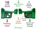 Marble Genius Marble Run Lights & Sounds Accessory Set - 10 Randomized Jungle Sounds and 2 Flashing Lights, Compatible with Any Marble Genius Set, for Ages 3 and Above, Green-Jungle Sound