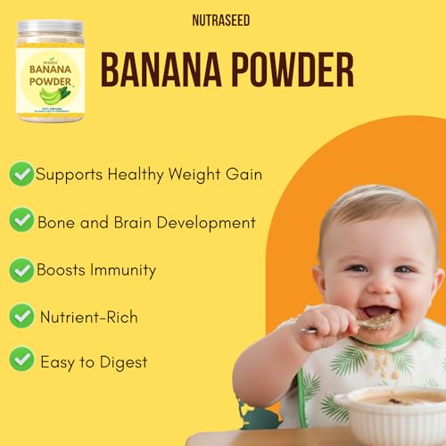 Image of NutraSeed Banana Powder | 250g | Kerala Nendran Bananas | 100% Natural Raw Banana Powder | No Added Sugar or Preservatives