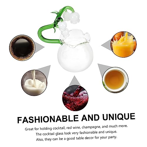 Tasse à cocktail transparent au design unique et élégant pour dîner - 3
