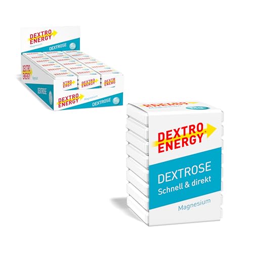 Dextro Energy Würfel Magnesium - 18x46g (18er Pack) - Schnell verfügbarer Traubenzucker mit zusätzlichem Magnesium - geeignet für den Alltag, Sport und Schule - geht schnell ins Blut