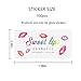 MCMBY 100 pcs Clear Lip Gloss Tube Labels, Lip Gloss Stickers
