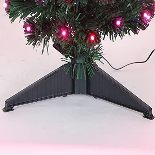 FB FunkyBuys® Green Premium Slim Artificial Christmas Tree Fibre Optic White/Multicolor LEDs Decor - 3ft (80 Tips) w/ 8 Setting Controller & TOP STAR