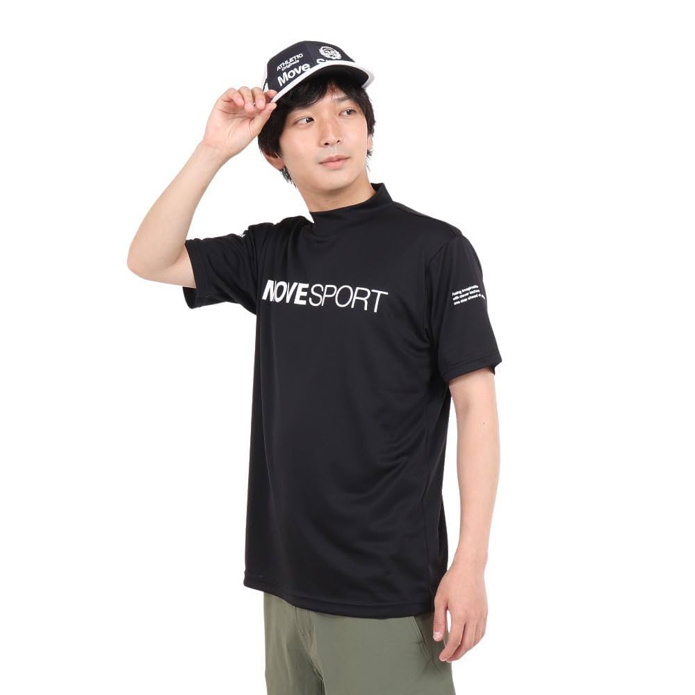 【新品・未使用】デサントdescente ブラック モックネックシャツ Lサイズ MOVESPORT 【THE ONE】S.F.TECH モックネックシャツ -デサント