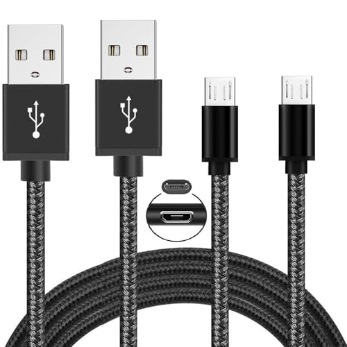 FWCLO Micro USB Cable, 2 Pack 6.6FT, Fast Charging Cable,