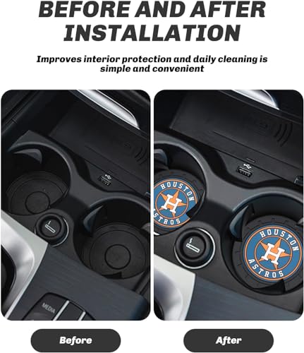 Portavasos para auto, juego de 2 unidades 2.75in negro miniatura 5