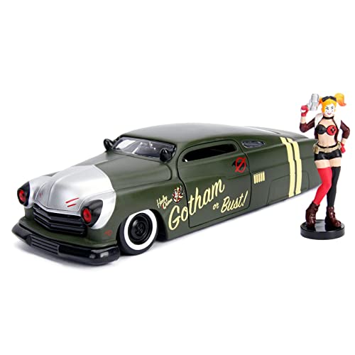 Jada DC Comics Bombshells Harley Quinn & 1951 Mercury Die-cast Car, 1: 24 Scale Vehicle & 2.75' Collectible Figurine 100% Metal
