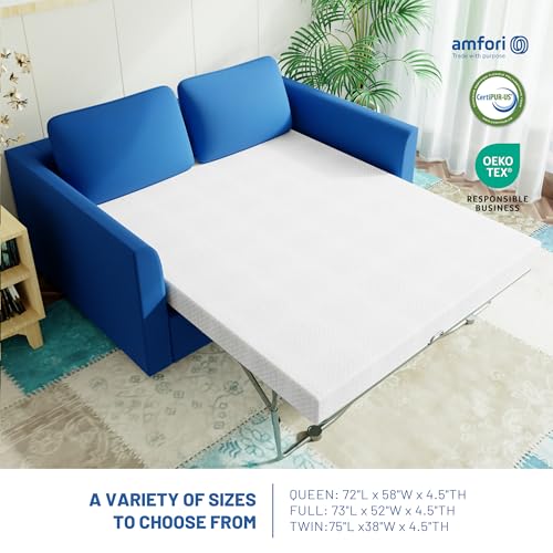 Rhyme Source 4.5 Inch Cold Gel Memory Foam Sofa Bed Mattress Replacement For Sleeper Sofa And Couch Beds Queen Size Sofa Certipur-Us Certified thumb #2