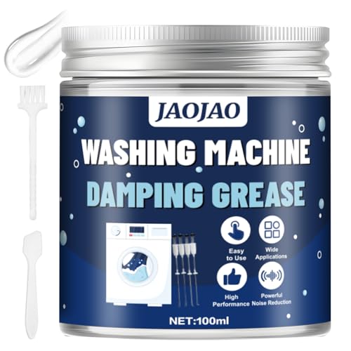 JAOJAO Washing Machine Damping Grease, Damping Grease Synthetic Dampening Lubricant for Washer Shock Absorber, Reduce Noise & Vibration, Long Lasting, 100ml