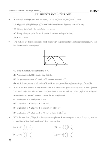Image of Problems in Physics with Answer key for JEE Advanced in English by ALLEN