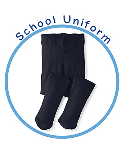 Jefferies Socks School Uniform Girls Solid Cotton Knit Dress Tights 2 Pack4