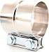 TOTALFLOW 3.5" TF-J61 304 Stainless Steel Lap Joint Exhaust Muffler Clamp Band-3.5 Inch