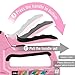 WORKPRO Pink Staple Gun, 6-in-1 Manual Brad Nailer with 4000-Pieces Staples for Fixing Material, Carpentry, Upholstery, Furniture and DIY - Pink Ribbon