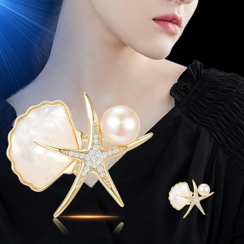 Image of Animal Brooches for Women Pearl Rhinestones Animal Brooch Pin Cute Animal Jewelry Gift for Wife Mom Girlfriends