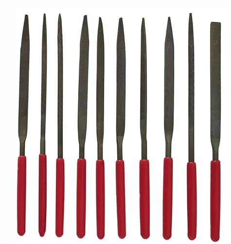 Image of Inditrust 10Pcs Needle File Set Files for Metal Glass Stone Jewelry Wood Carving Craft Tool (5x180mm)