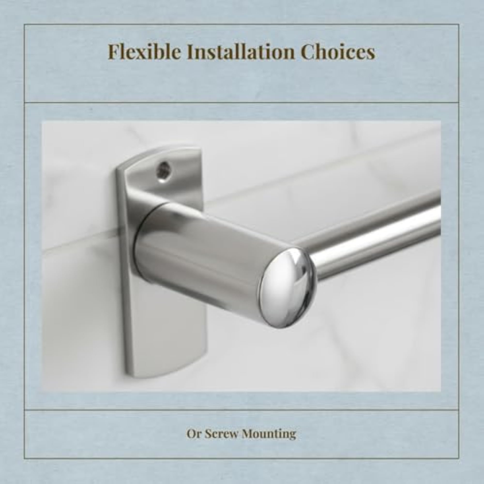 Stainless Steel Slipper Rack, No-Drill Installation, 60cm