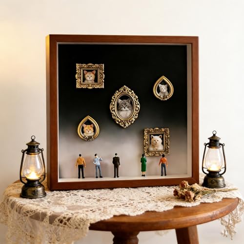 Coffret de présentation de souvenirs haut de gamme avec Memory Box dorée