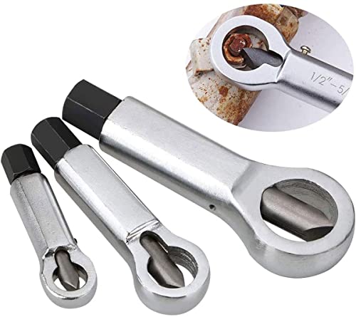 Coupe-écrous en métal inoxydable - Outil robuste pour enlever les écrous cassés et endommagés...