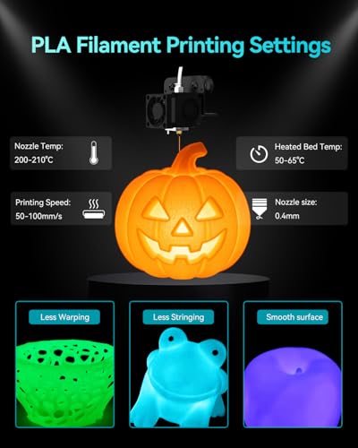 Image of SUNLU 4KG Glow in the Dark PLA Filament Bundle 1.75mm, Luminous PLA 3D Printer Filament, Long-Lasting Brightness & High Toughness, 1kg Spool (2.2lbs), Fits Most FDM Printers, 4 Pack