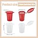 WADORN 28Pcs 2 Colors Fish Trap Crawfish Cage Plastic Minnow Bait Holder Bucket Fish Cage Bait Box Feeder for Shrimp Earthworm Crabbing Carp Catfish Baiting Camping Father Outdoor Fishing Trips Decor