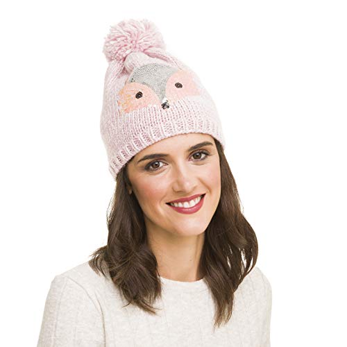 Beanie Hat for Girls Boy Kids Junior Children Teenager: Cute Fox Fall Winter Knit Cap for Fall Winter2