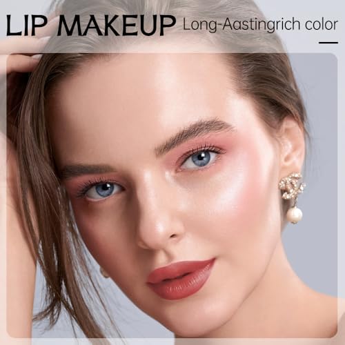Image of Warm Rosewood Matte Lip Liner Pencil - Smooth & Moisturizing Lip Pencil for Precise Contour, Rich Color Payoff, Lightweight Everyday Lip Makeup, Twist-Up Design,03#