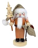 Steinbach Nutcracker Chubby Santa Claus Natural - Christmas Decorations Indoor - Collector's Item - Home Decor - Made in Germany - 10.63 inch