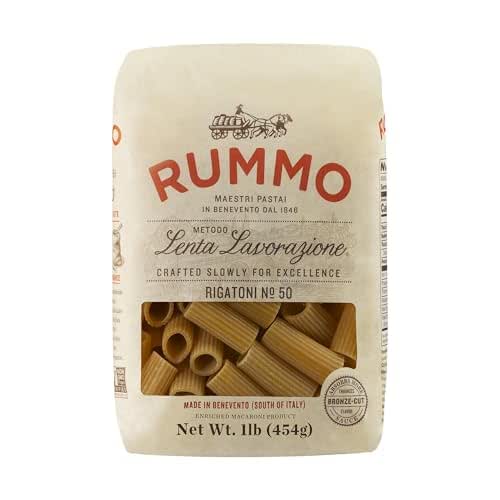 Rummo Rigatoni Pasta N.50 - Rigatoni Pasta Noodles, Italian Tube