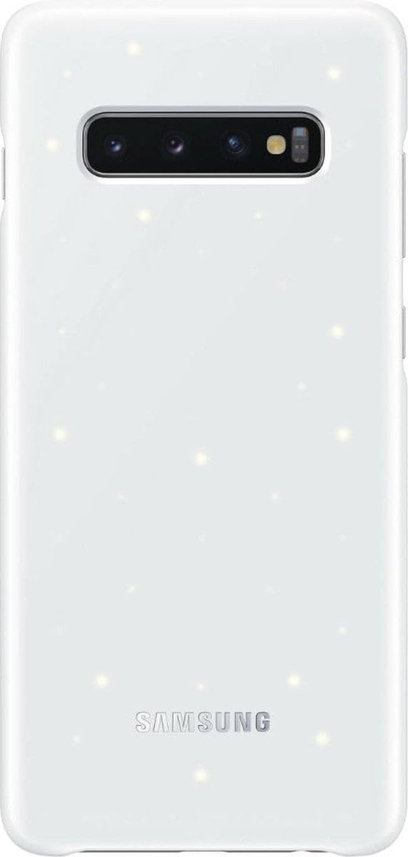 Samsung Galaxy S10+ LED Cover – Official Samsung Galaxy S10+ Case/Protective Case with LED Display and Light Show – White