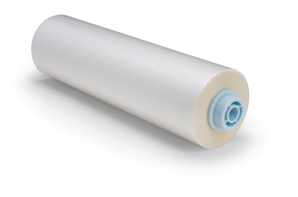 GBC EZ Load Blue End Cap Laminating Roll Film, Low Temp, Gloss, 11.5" x 100', 5 mil, 2 Rolls (3125363EZ)