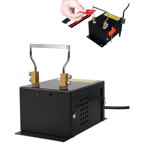 LHQYA Kit di Utensili Taglio per Montaggio su Banco 60 W, Tagliacorde Elettrico, Larghezza Taglio: 78 Mm/Temperatura Massima della Lama 500 °C/Porta Coltello in Rame, per Tessere Nastri in Tessuto