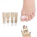 Broken Toe Wraps Splint - Pack of 4 Toe Separator, Straightener for Hammer Toes, Turf Toe