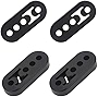 Rubber Exhaust Hanger 4 Holes 12mm (0.47') Hole Size Universal 4Pcs Rubber Insulator Bracket Bushing Mount