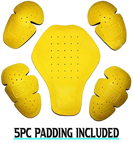 Mens Night Black & Blue Protective Motorcycle Cowhide Leather Jacket - Biker Armor Motorbike Padded Jacket4