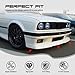 MagicDrift Front Bumper Lip, Compatible with 1984-1992 BMW E30 3 Series, RG Style Flexible Polyurethane(PU) Front Lip Chin Spoiler Splitter, Unpainted Black, 1 PC