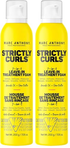 Marc Anthony True Professional Strictly Curls Perfect Curl 7-In-1 Leave In Treatment Foam,7.05 Ounce (Packaging May Vary),(Pack of 2)