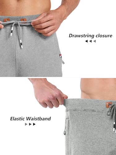 GEEK LIGHTING Mens Shorts Casual Cotton Drawstring Zipper Pockets Elastic Waist Lightweight Summer Athletic Beach Shorts3