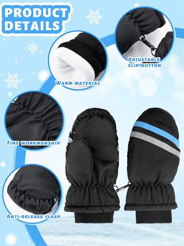 Image of SATINIOR 6 Pairs Kids Snow Mittens