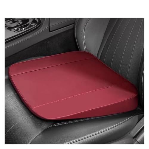 Funda asiento coches premium de cuero transpirable con cojín aumentado de 4 cm 3