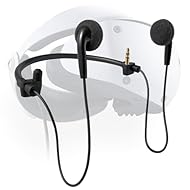 REEMPLAZO IDEAL - los auriculares de juego están especialmente diseñados para ser compatibles con Playstation VR 2 headset, y pueden reemplazar tus auriculares PS VR 2 rotos o perdidos. DISEÑO DEL CONECTOR DEDICADO - mejora tu experiencia con PS5 VR2...