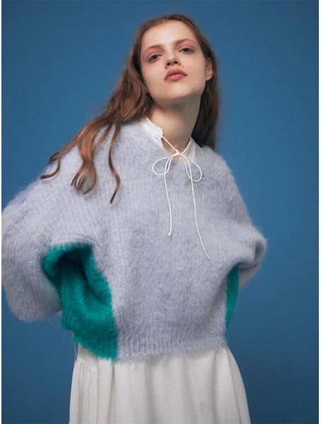 FURFUR カラーブロックモヘアプルオーバー Amazon | [ファーファー] カラーブロック モヘアプルオーバー