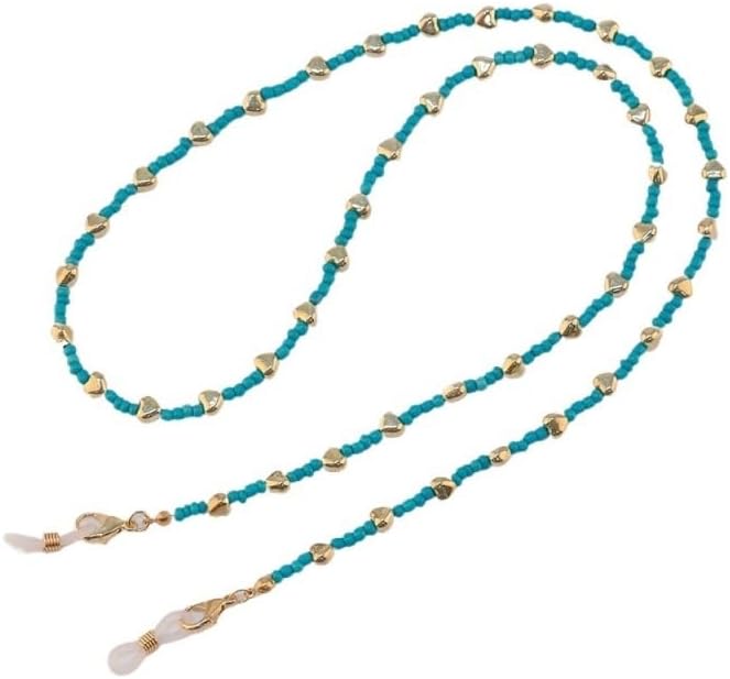 Rice Beads Love Eyeglass Chains Eyewear Accessories Fresh Sweet Retainers Rope