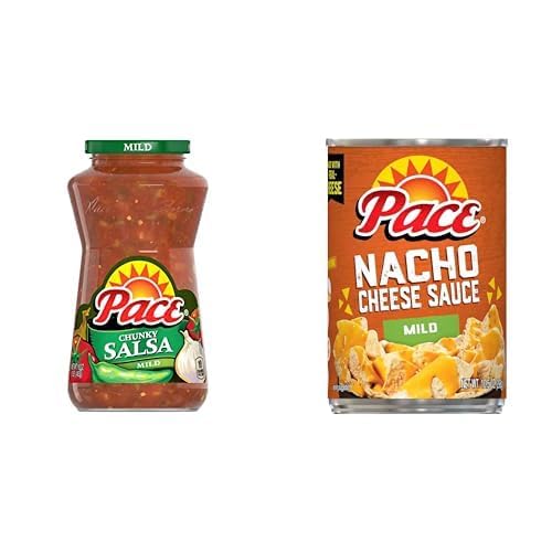 Pace Mild Salsa & Nacho Cheese Bundle 16 oz + 10.5 oz